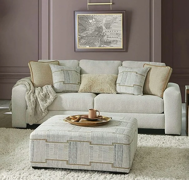 Furniture of America Cochrane Sofa in Cream/Beige SM5120-SF