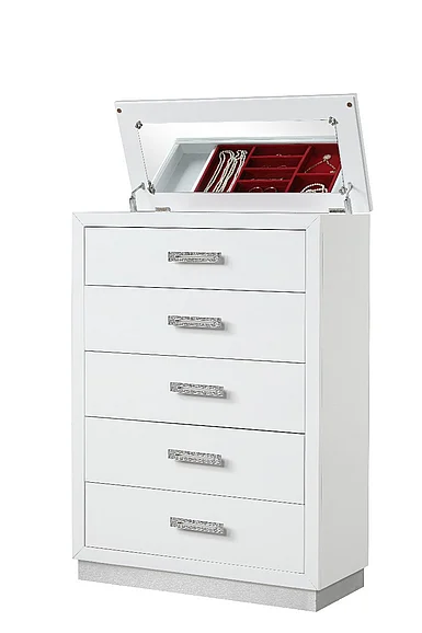 Galaxy Home Coco Chest in Milky White 659436351721