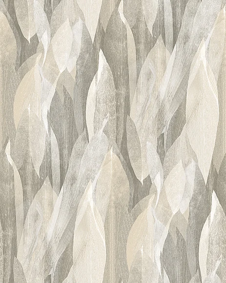 York Wallpaper Candice Olson Luminous Shimmering Canopy Botanical Wallpaper (1-Yard) in Neutral COD0602
