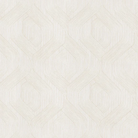 York Wallpaper Candice Olson Luminous Ogee Wallpaper (1-Yard) in Infinity Cream COD0642