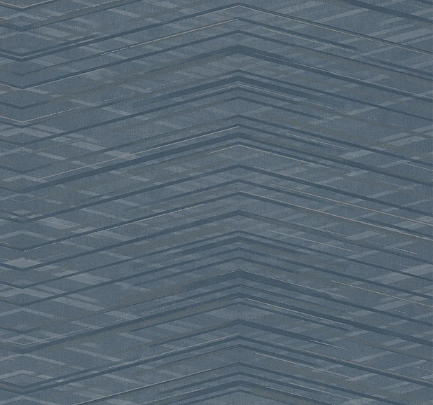 York Wallpaper Candice Olson Luminous Focal Point Wallpaper (1-Yard) in Blue Chevron COD0660
