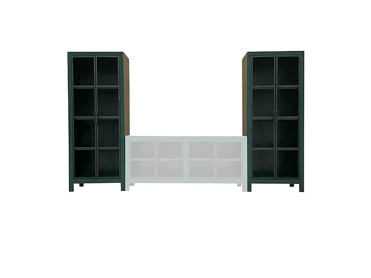 Split Nickel Langston Pier w/ Metal Doors V-LANGSTON-P | COL41MP