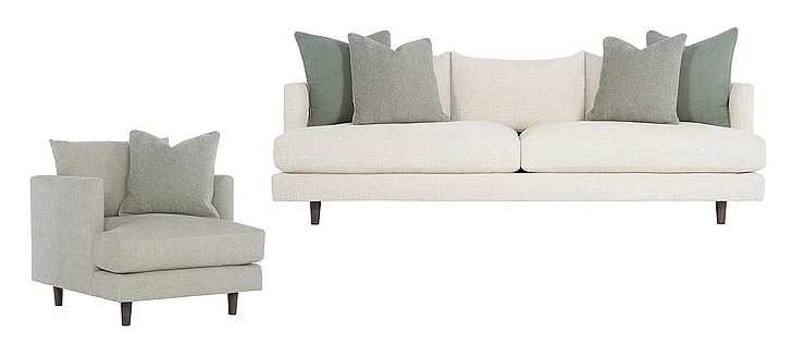 Bernhardt Upholstery Colette 2pc Living Room Set #1064-002/#1662-023 (Grade D)