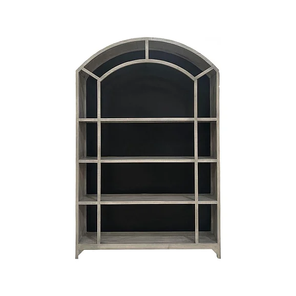 Split Nickel Columbus Large Bookcase Moon w/ Black Back Panel | C4MLB
