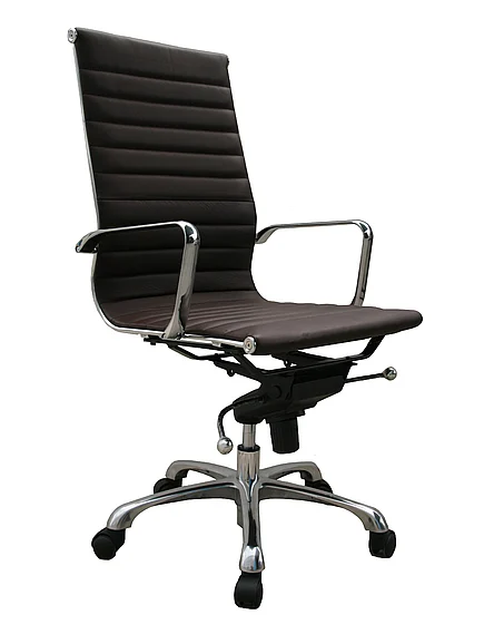 J&M Comfy High Back Brown Office Chair 17650 PROMO
