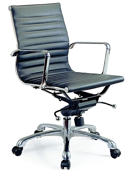 J&M Comfy Low Back Black Office Chair 176522 PROMO