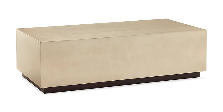 Caracole Furniture Classic Cocktail Couture Cocktail Table in Taupe Silver Leaf CON-COCTAB-009