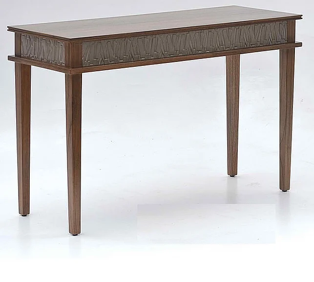 Indo Puri Chelle Console Table in Light Walnut