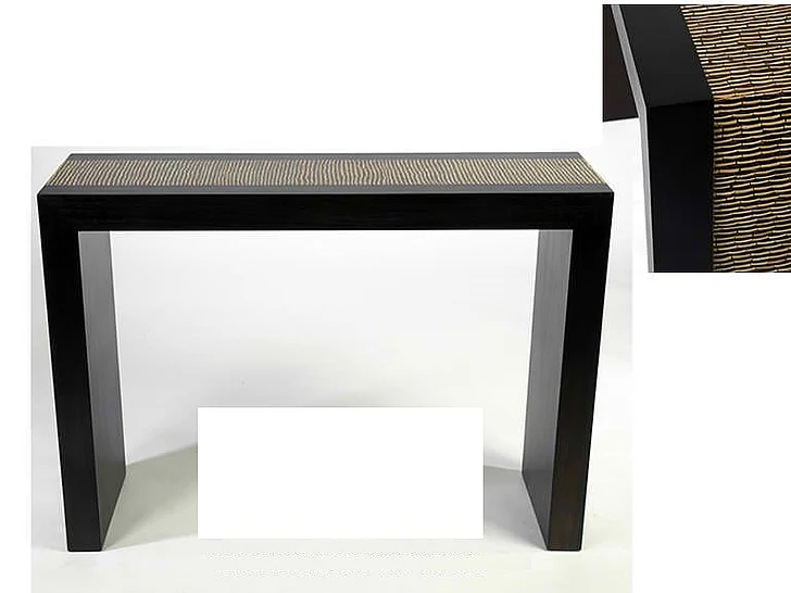 Indo Puri Metro Coco Console Table in Espresso