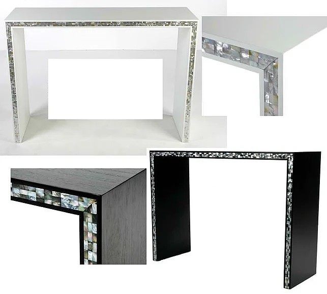 Indo Puri Metro MOP Console Table in White