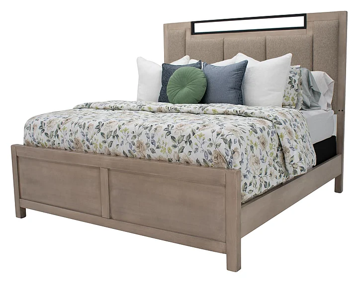 Split Nickel Conway Queen Bed V-CONWAY-MQ | COCO15M