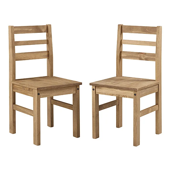 Pine Crafter Furniture Dash Solid Wood Dining Chair (Set of 2) in Corona COR107