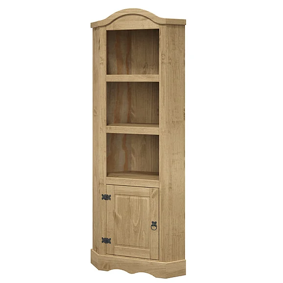 Pine Crafter Furniture Dash Corner Shelf in Corona COR973