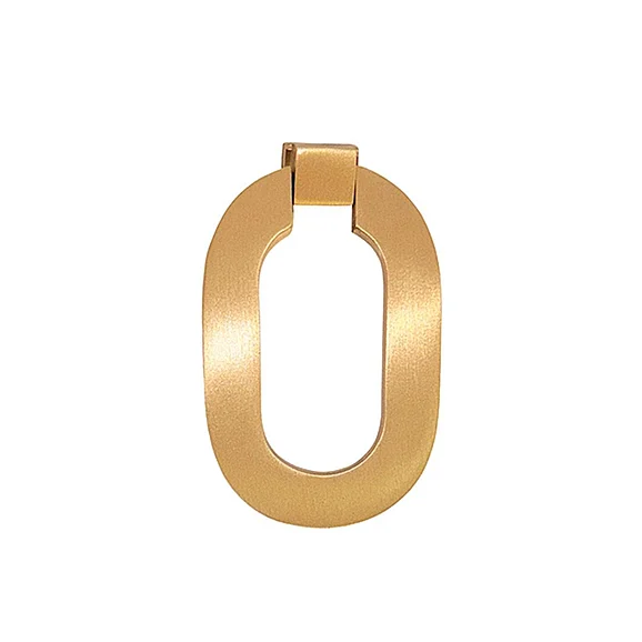 Worlds Away Cora Oval Ring Hardware in Satin Brass CORA HBR