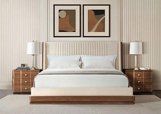 Theodore Alexander Spencer Coronet 2pc Panel Bedroom Set in Auburn