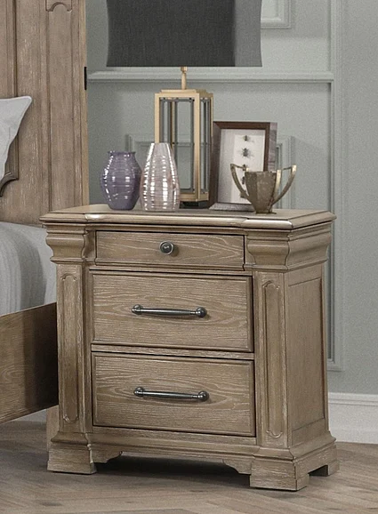 Cosmos Ezra Nightstand Oak 1075LBEZR