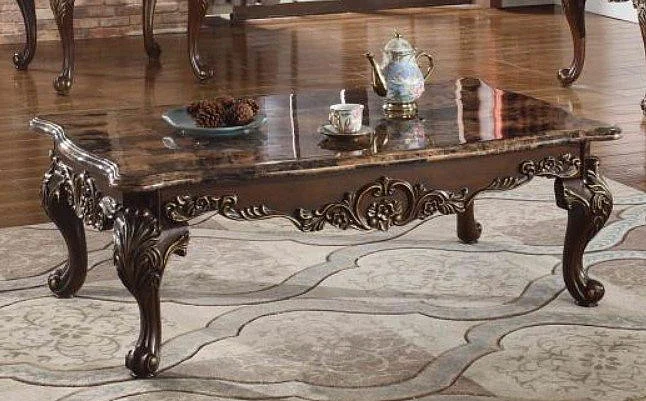 Cosmos Giana Faux Coffee Table Cherry 4089MRFAU