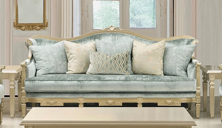 Cosmos London Sofa Turquoise 3035TULON