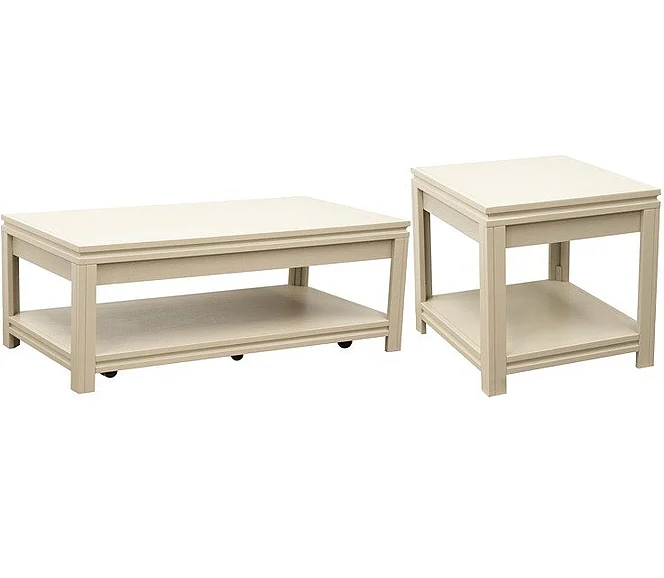 Legends Furniture The Cove 2pc Occasional Living Room Set in Khaki