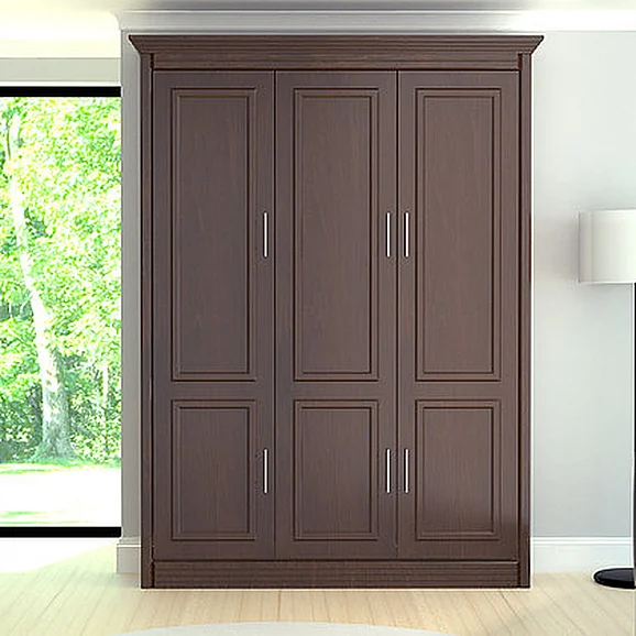 Leto Muro Coventry Queen Portrait Wall Bed in Walnut COVENQNP