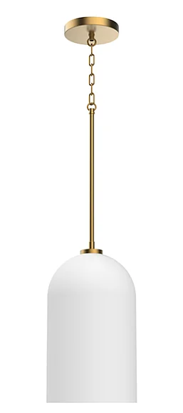 Vinci Lighting Pendants in Aged Brass CP5613-AB-WH