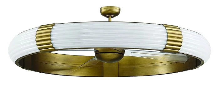 Craftmade Cipriani 57" Indoor Ceiling Fan in Modern Bronze w/ Clear Acrylic Blades CPN57MBZ4