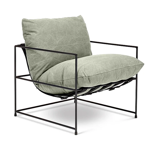 Urbia Metro Trent Accent Chair - Washed Forest Upholstery CPR-TRENT-BAL04