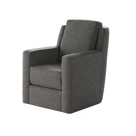 Southern Motion Diva Swivel Glider in Platinum 103 123-09
