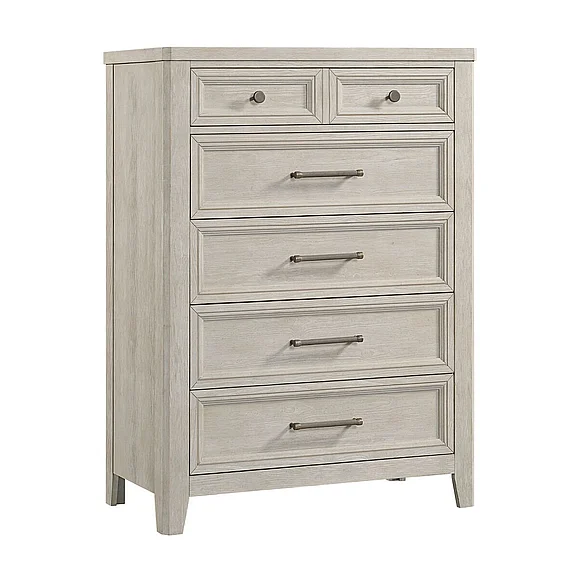 Intercon Furniture Carlson Chest in Washed Linen CR-BR-9705-WSL-C