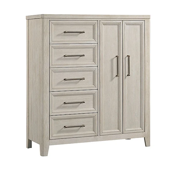 Intercon Furniture Carlson Master Chest in Washed Linen CR-BR-9705D-WSL-C