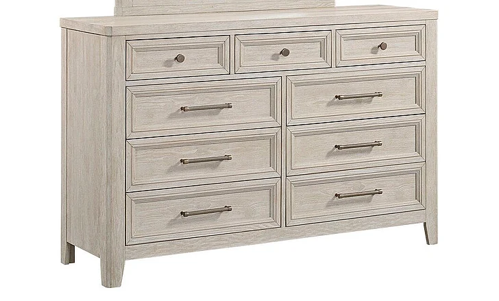 Intercon Furniture Carlson Dresser in Washed Linen CR-BR-9709-WSL-C