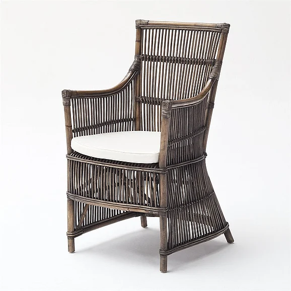 Nova Solo Wickerworks Duchess Chair (Set of 2) in Natural Black Wash CR45