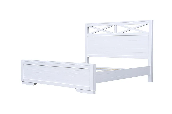 Cottage Creek Cresent Queen Bed in White