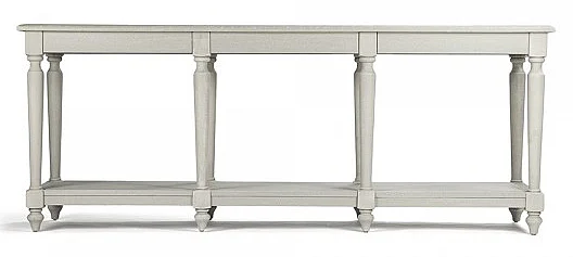 Zentique Alsace Console Table in White CT043 309