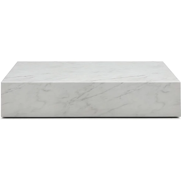 Whiteline Modern Cube Rectangular Coffee Table in CT1667R-WHT