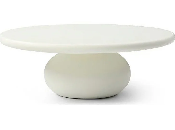 Whiteline Modern Luisa Coffee Table in CT2058-BEI