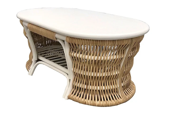 Capris Furniture 314 Coffee Table in Frost CT314F CUSTOM ITEM
