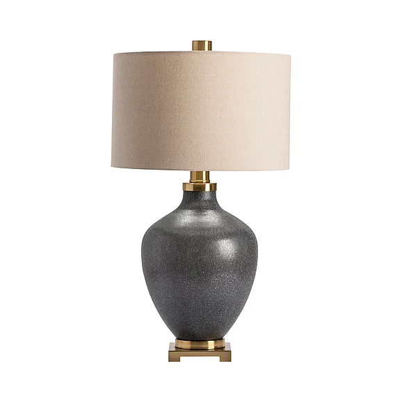 Crestview Collection Liam Table Lamp in Oatmeal CVABS1530 (1PC)