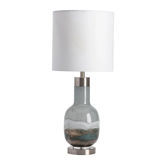 Crestview Collection Saluti Table Lamp in White CVABS2001 (1PC)