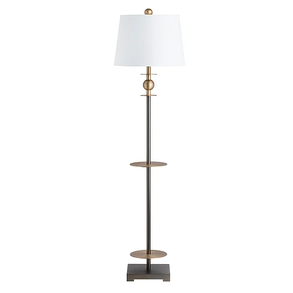 Crestview Collection Chapman Floor Lamp in White CVAER1990 (1PC)