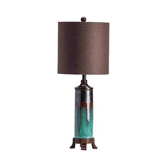 Crestview Collection Briston Table Lamp in Mocha CVAP1653 (Set of 2)