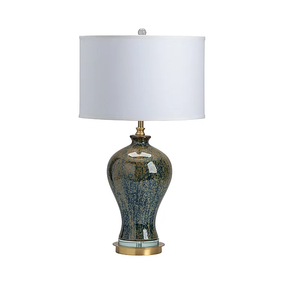 Crestview Collection Draper Urn Table Lamp in White CVAP2615B (1PC)