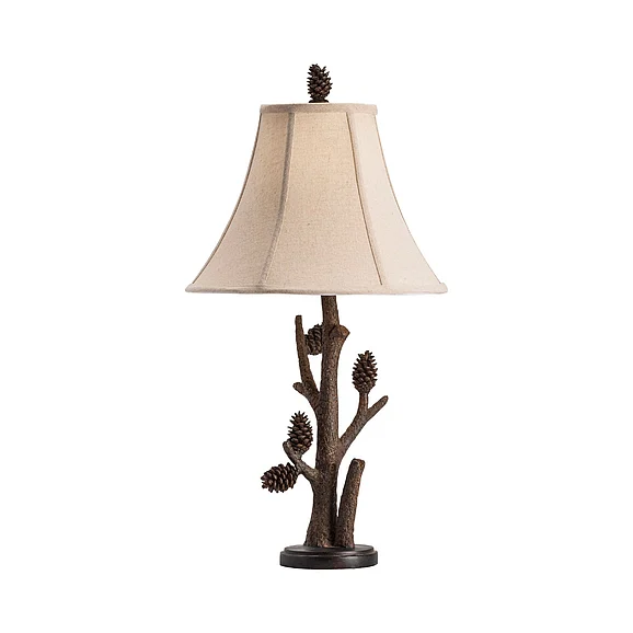 Crestview Collection Pioneer Table Lamp in Natural CVAQP966 (Set of 2)