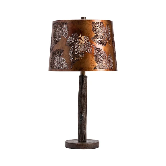 Crestview Collection Birch Forest Table Lamp in Brown, Bronze CVAVP1287 (Set of 2)