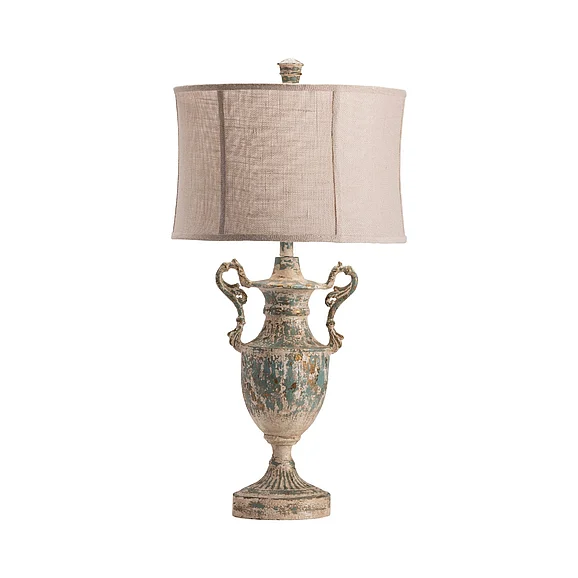 Crestview Collection Bausman Table Lamp in Cream, Cream, Cream CVAVP1461 (Set of 2)