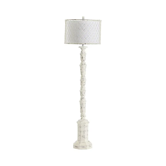 Crestview Collection Para Floor Lamp in White CVAVP1472 (1PC)