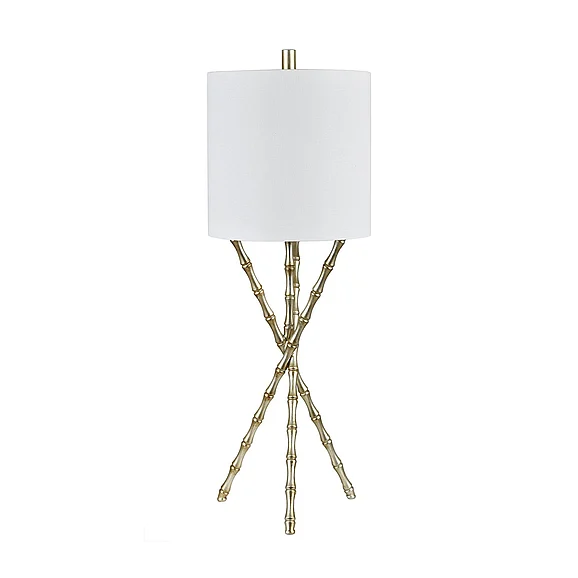 Crestview Zenith Table Lamp In Silver CVAZER204