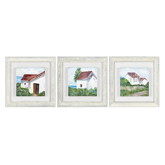 Crestview Collection Coastal Cottages Wall Art CVBZWF116