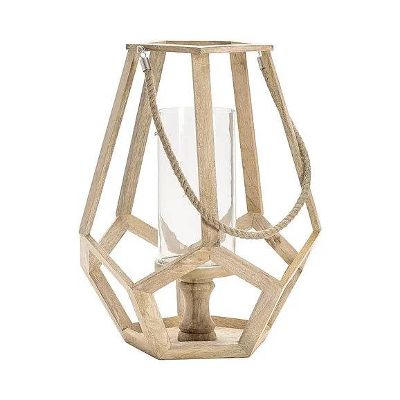 Crestview Collection Myers Large Candle Holder with Hemp Handle I CVCZHN016L