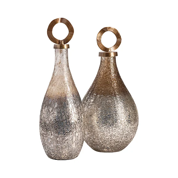 Crestview Collection Annalisa Covered Vases CVDEN062 (Set of 4)